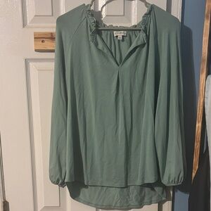 Wonderly Sage Green Blouse